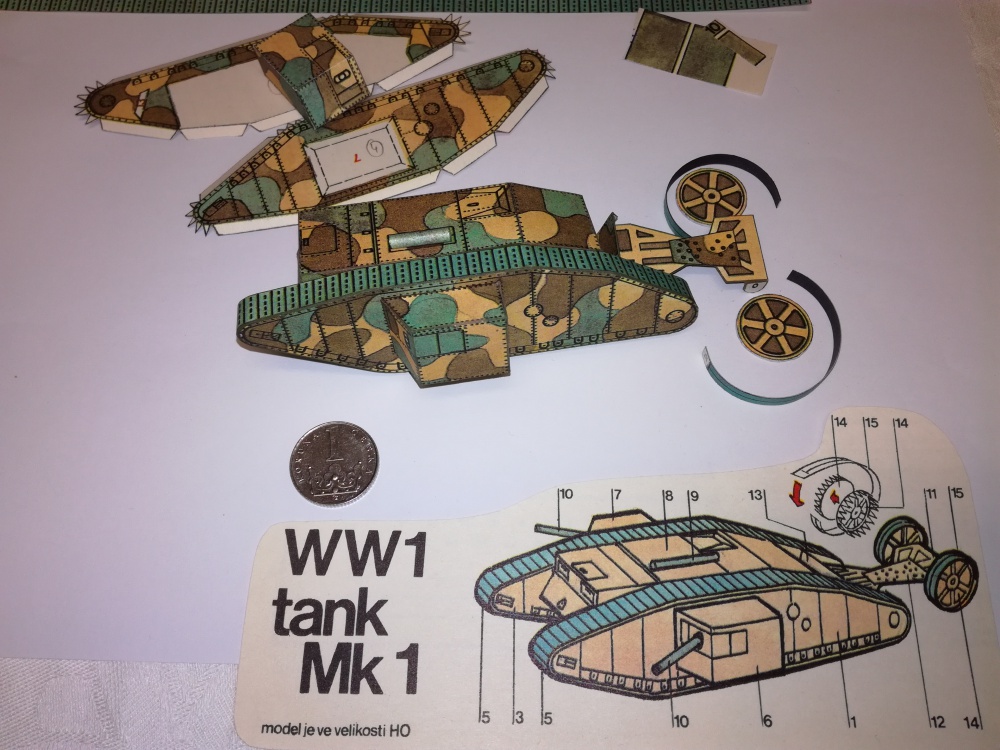 tank Mk I (Plná velikost v novém okně) tank Mk I