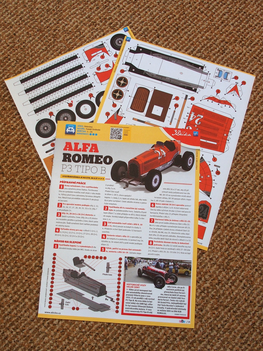 Alfa Romeo P3 TIPO B (Plná velikost v novém okně) Alfa Romeo P3 TIPO B