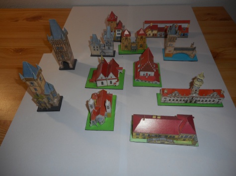 Vystřihovací pohlednice Prahy Vystřihovací pohlednice Prahy