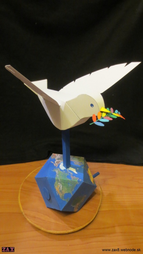 Peace Dove - paper automata