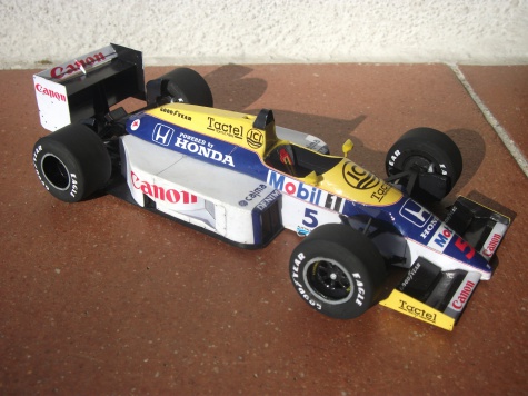 Williams FW1, Nigel Mansell, GP Belgium, 1986 Williams FW1, Nigel Mansell, GP Belgium, 1986