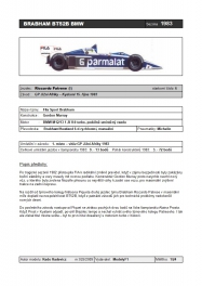 BRABHAM BT52B R.Patrese GP J.Afriky 1983