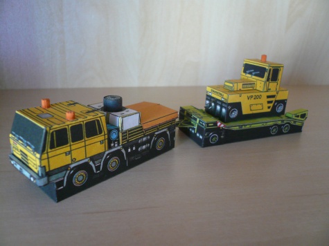 Tatra 815 TP 6x6 , podvalník P32, silniční válec VP 200 Tatra 815 TP 6x6 , podvalník P32, silniční válec VP 200