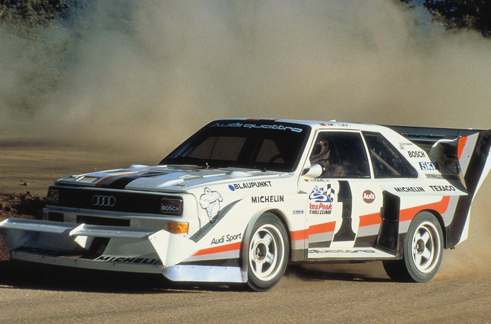 Audi Quattro S1 Pikes Peak 1987 (Plná velikost v novém okně) Audi Quattro S1 Pikes Peak 1987