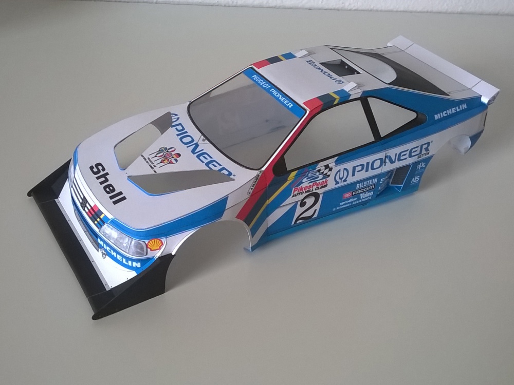 Peugeot 405 Turbo 16 GR Pikes Peak 1988 (Plná velikost v novém okně) Peugeot 405 Turbo 16 GR Pikes Peak 1988