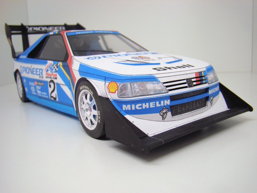 Peugeot 405 Turbo 16 GR Pikes Peak 1988 (Plná velikost v novém okně) Peugeot 405 Turbo 16 GR Pikes Peak 1988
