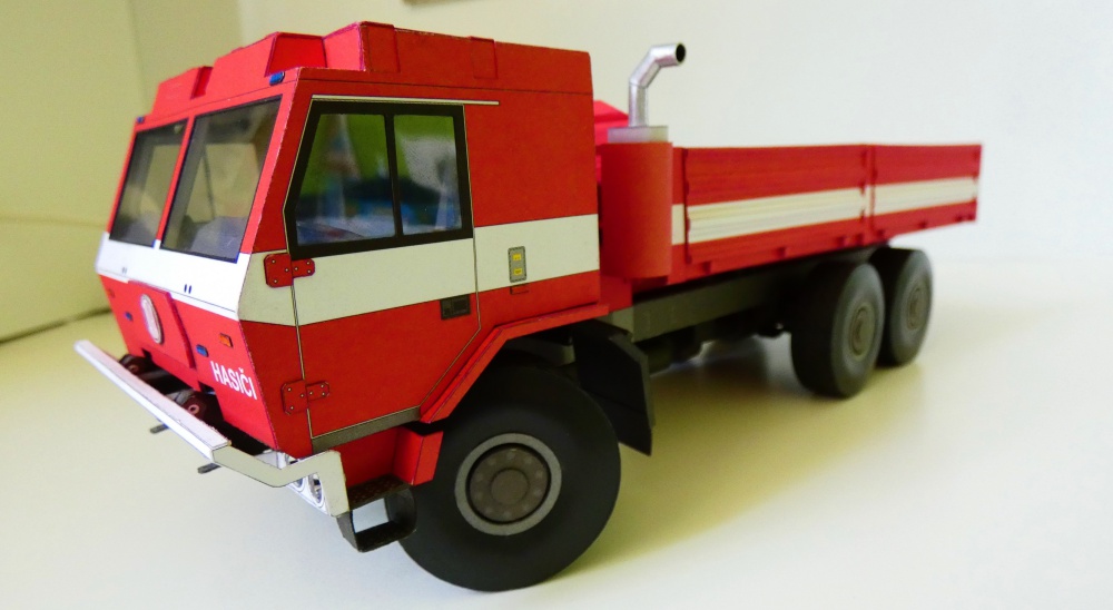Evakuační valník s hydraulickým čelem Tatra 815-7 6x6 (Plná velikost v novém okně) Evakuační valník s hydraulickým čelem Tatra 815-7 6x6