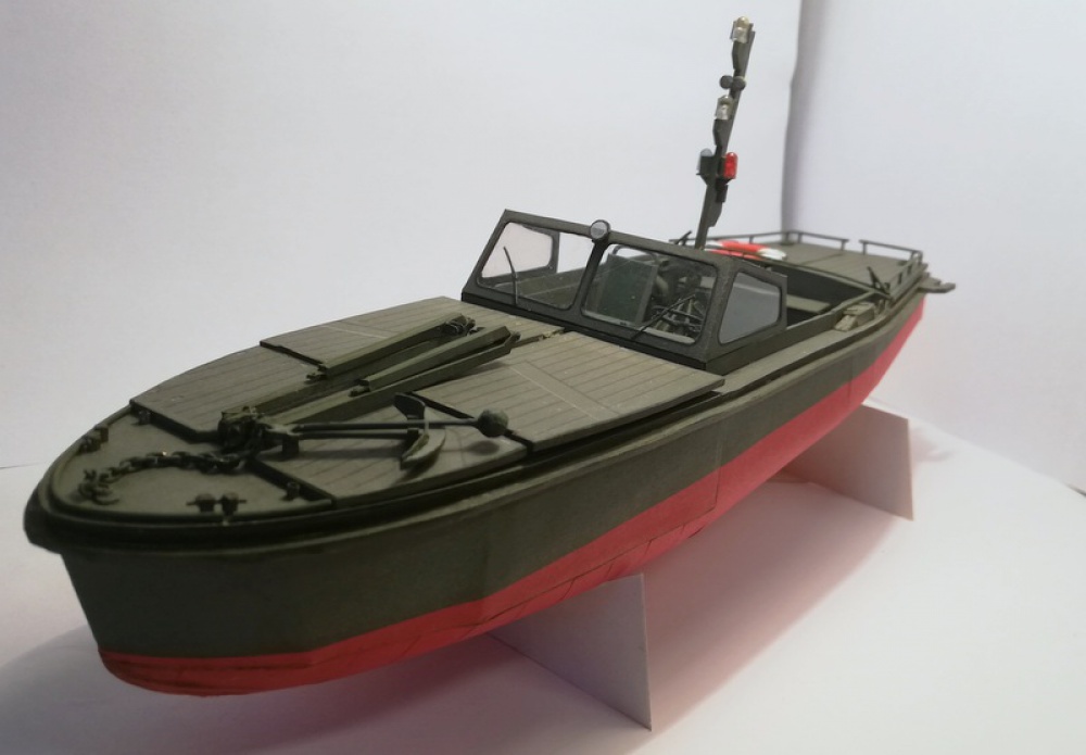 Motorový čln MO-634 + SP-5 (Plná velikost v novém okně) Motorový čln MO-634 + SP-5