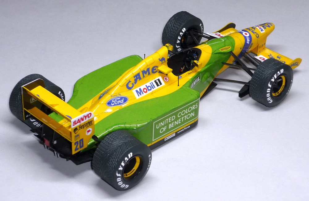Benetton B192 - Martin Brundle - GP Belgie 1992 (Plná velikost v novém okně) Benetton B192 - Martin Brundle - GP Belgie 1992