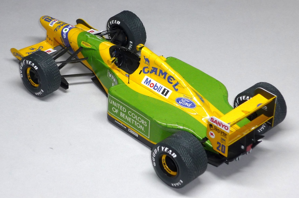 Benetton B192 - Martin Brundle - GP Belgie 1992 (Plná velikost v novém okně) Benetton B192 - Martin Brundle - GP Belgie 1992
