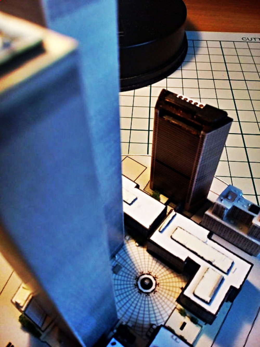 World Trade Center (WTC), Twin Towers - miniature scale model - 1:4400 (Plná velikost v novém okně) World Trade Center (WTC), Twin Towers - miniature scale model - 1:4400