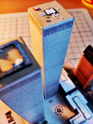 World Trade Center (WTC), Twin Towers - miniature scale model - 1:4400