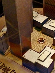 World Trade Center (WTC), Twin Towers - miniature scale model - 1:4400