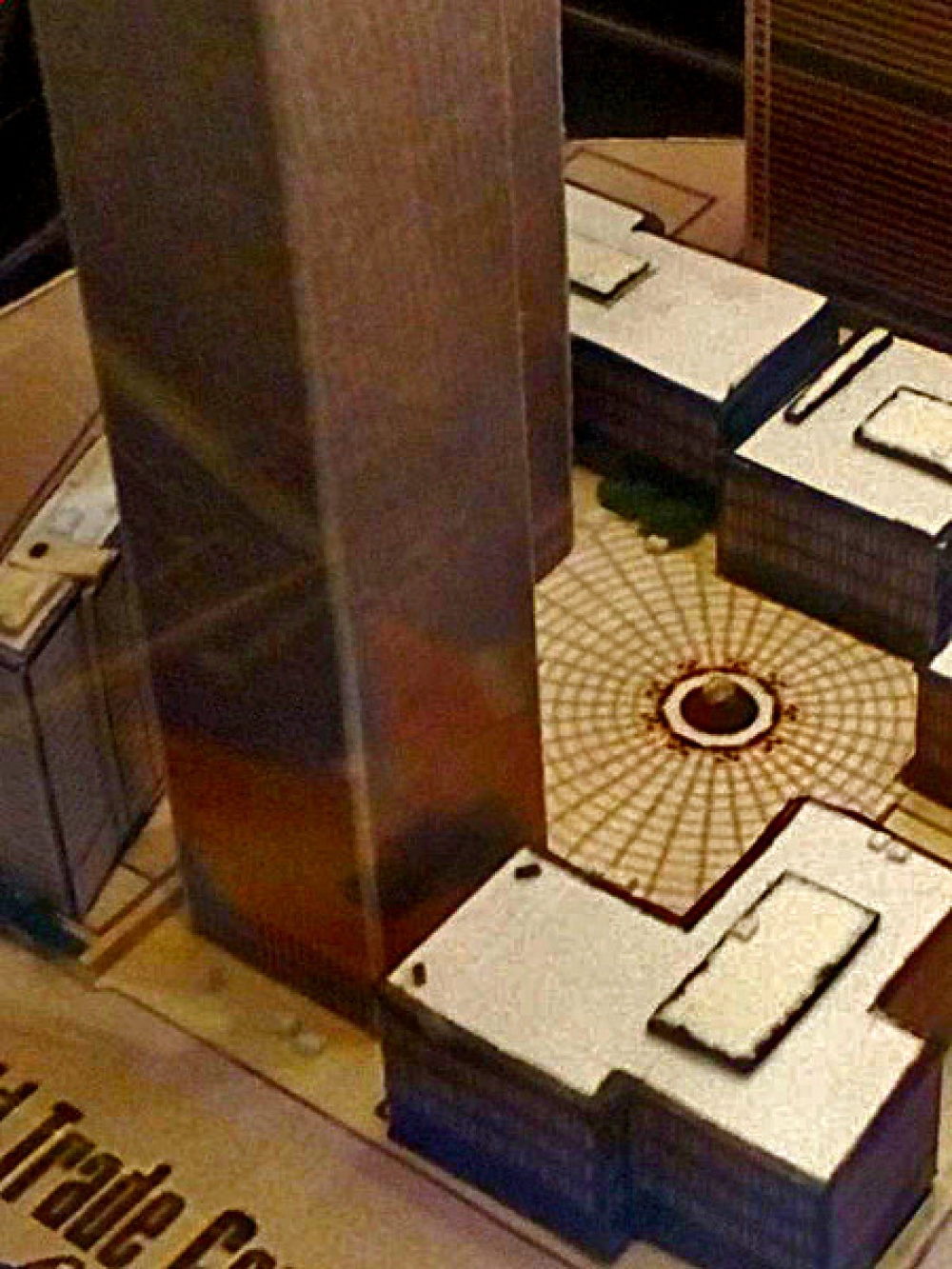 World Trade Center (WTC), Twin Towers - miniature scale model - 1:4400 (Plná velikost v novém okně) World Trade Center (WTC), Twin Towers - miniature scale model - 1:4400