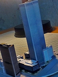 World Trade Center (WTC), Twin Towers - miniature scale model - 1:4400