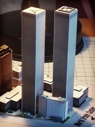 World Trade Center (WTC), Twin Towers - miniature scale model - 1:4400