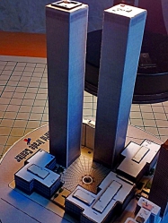 World Trade Center (WTC), Twin Towers - miniature scale model - 1:4400