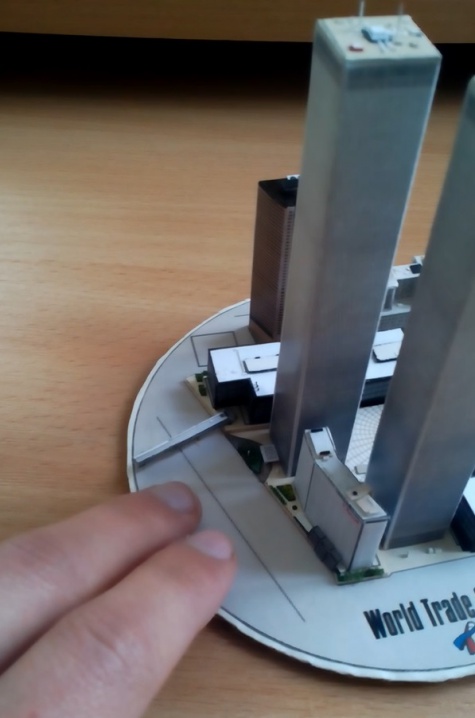 World Trade Center (WTC), Twin Towers - miniature scale model - 1:4400 World Trade Center (WTC), Twin Towers - miniature scale model - 1:4400
