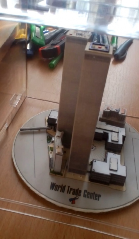 World Trade Center (WTC), Twin Towers - miniature scale model - 1:4400 World Trade Center (WTC), Twin Towers - miniature scale model - 1:4400