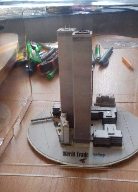 World Trade Center (WTC), Twin Towers - miniature scale model - 1:4400 World Trade Center (WTC), Twin Towers - miniature scale model - 1:4400