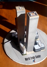 World Trade Center (WTC), Twin Towers - miniature scale model - 1:4400