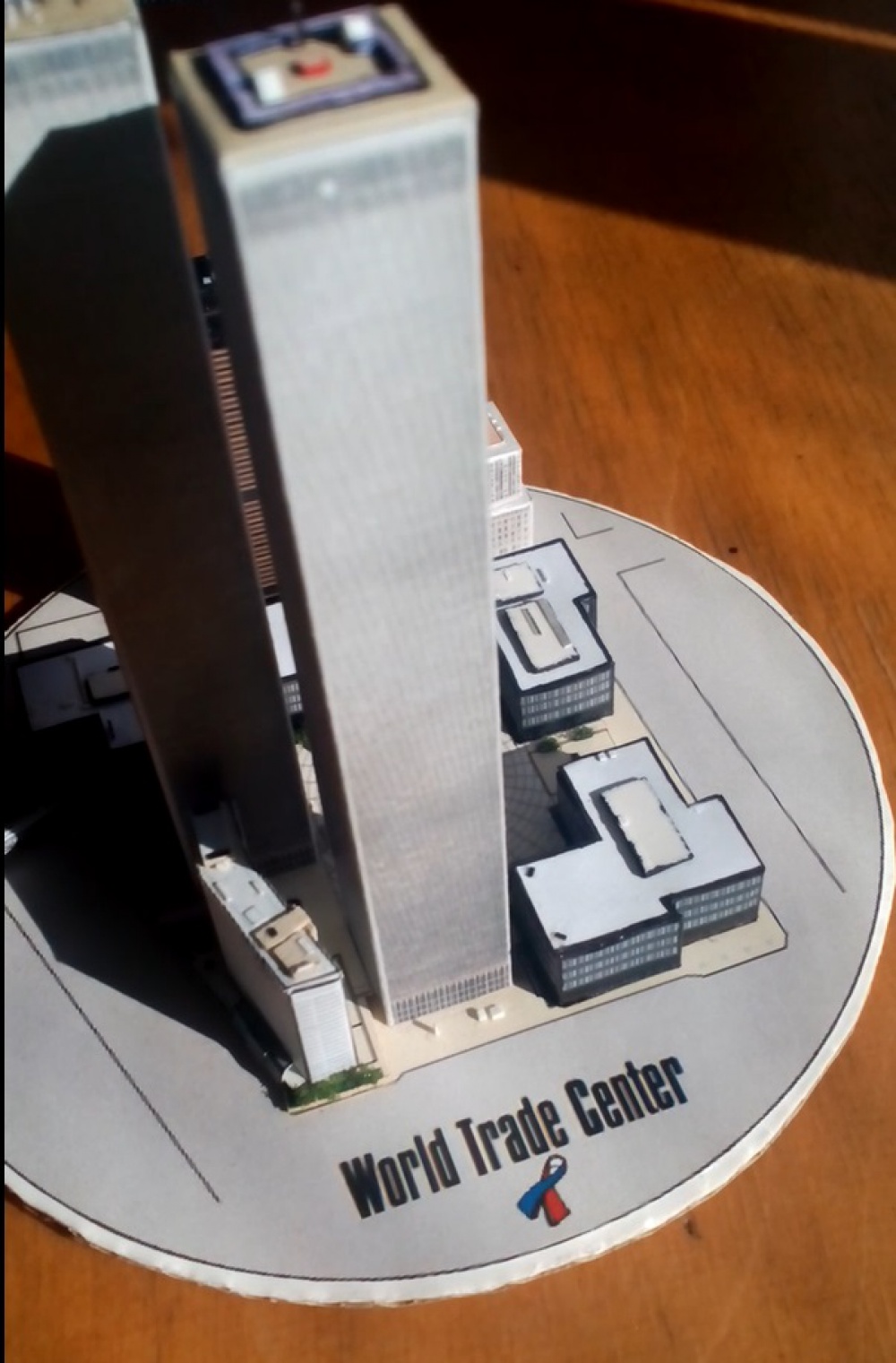 World Trade Center (WTC), Twin Towers - miniature scale model - 1:4400 (Plná velikost v novém okně) World Trade Center (WTC), Twin Towers - miniature scale model - 1:4400