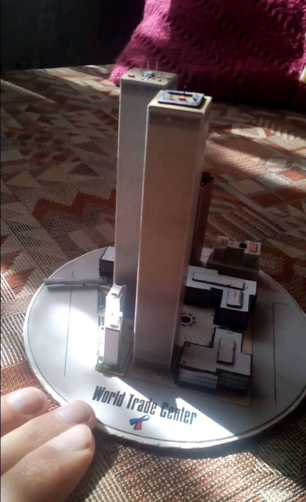 World Trade Center (WTC), Twin Towers - miniature scale model - 1:4400 (Plná velikost v novém okně) World Trade Center (WTC), Twin Towers - miniature scale model - 1:4400