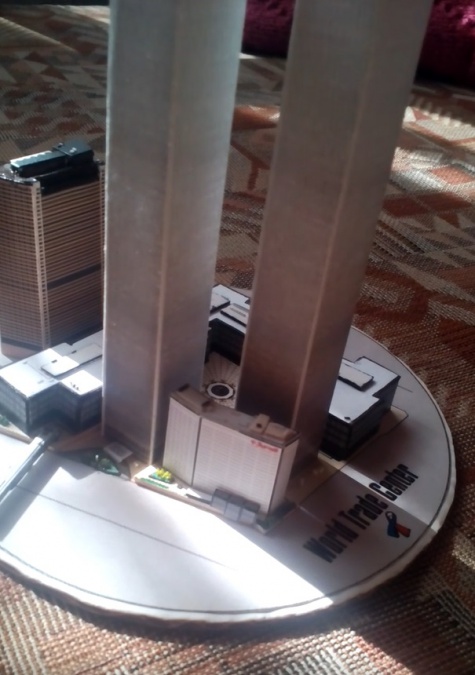 World Trade Center (WTC), Twin Towers - miniature scale model - 1:4400 World Trade Center (WTC), Twin Towers - miniature scale model - 1:4400