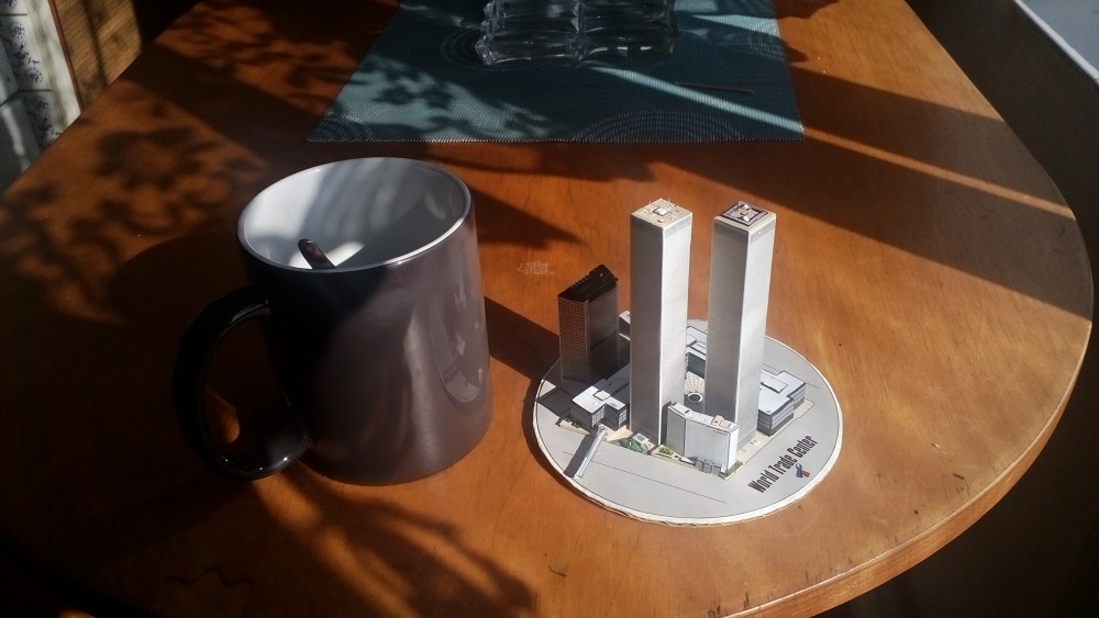 World Trade Center (WTC), Twin Towers - miniature scale model - 1:4400 (Plná velikost v novém okně) World Trade Center (WTC), Twin Towers - miniature scale model - 1:4400