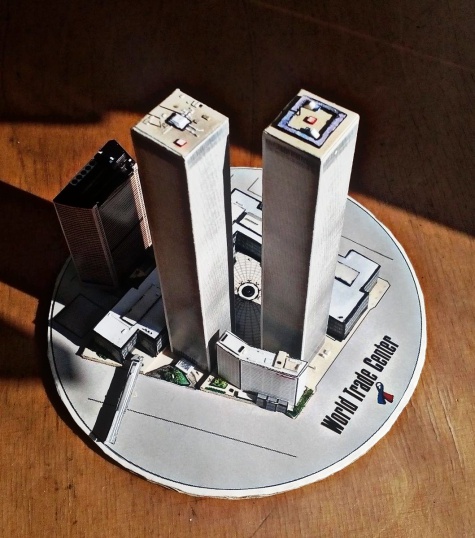 World Trade Center (WTC), Twin Towers - miniature scale model - 1:4400 World Trade Center (WTC), Twin Towers - miniature scale model - 1:4400