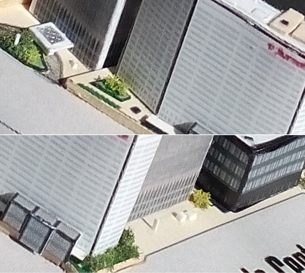 World Trade Center (WTC), Twin Towers - miniature scale model - 1:4400 (Plná velikost v novém okně) World Trade Center (WTC), Twin Towers - miniature scale model - 1:4400