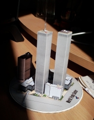 World Trade Center (WTC), Twin Towers - miniature scale model - 1:4400