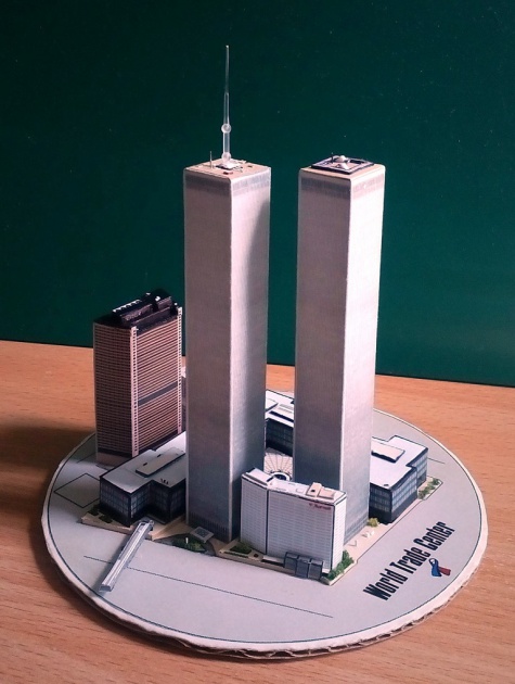 World Trade Center (WTC), Twin Towers - miniature scale model - 1:4400 World Trade Center (WTC), Twin Towers - miniature scale model - 1:4400