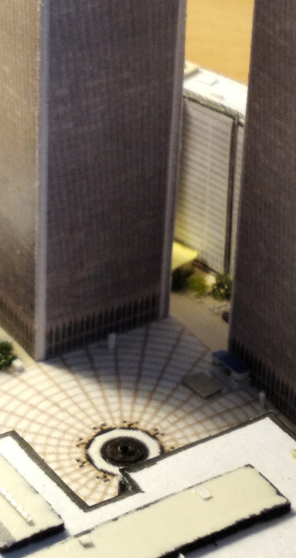 World Trade Center (WTC), Twin Towers - miniature scale model - 1:4400 (Plná velikost v novém okně) World Trade Center (WTC), Twin Towers - miniature scale model - 1:4400