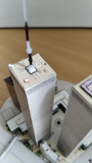 World Trade Center (WTC), Twin Towers - miniature scale model - 1:4400