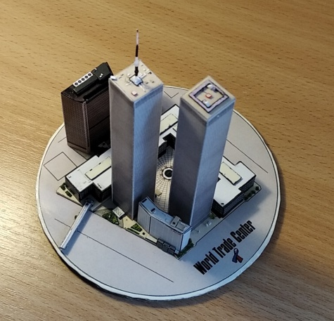World Trade Center (WTC), Twin Towers - miniature scale model - 1:4400 World Trade Center (WTC), Twin Towers - miniature scale model - 1:4400