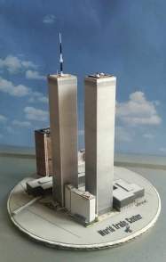 World Trade Center (WTC), Twin Towers - miniature scale model - 1:4400