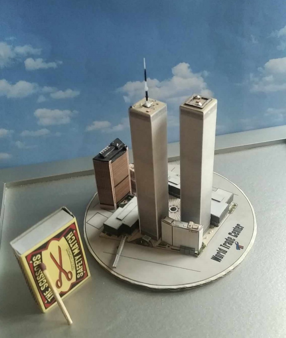 World Trade Center (WTC), Twin Towers - miniature scale model - 1:4400 (Plná velikost v novém okně) World Trade Center (WTC), Twin Towers - miniature scale model - 1:4400