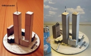 World Trade Center (WTC), Twin Towers - miniature scale model - 1:4400