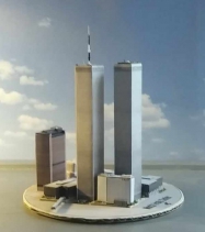 World Trade Center (WTC), Twin Towers - miniature scale model - 1:4400