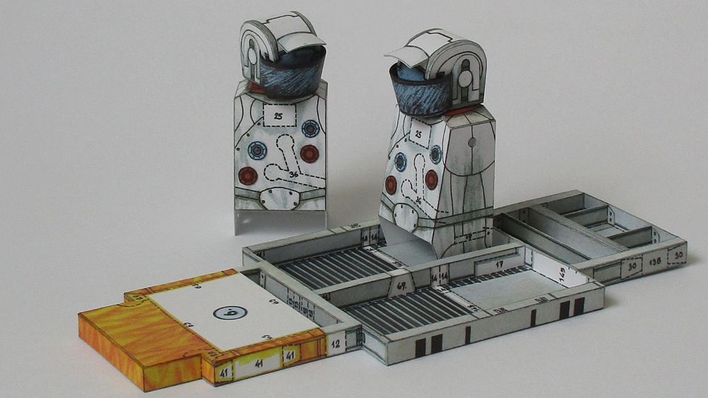 Lunar Roving Vehicle + Astronauti (Plná velikost v novém okně) Lunar Roving Vehicle + Astronauti