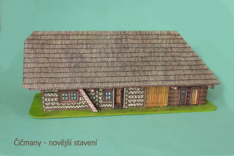 Malované srubové chalupy z Čičman Malované srubové chalupy z Čičman