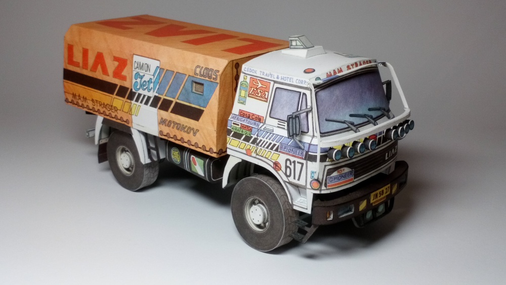 Liaz 111.154 D Dakar 1988 (Plná velikost v novém okně) Liaz 111.154 D Dakar 1988