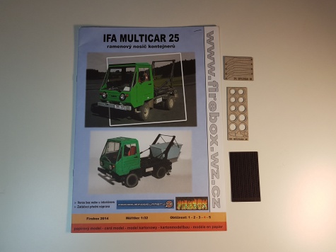 IFA Multicar 25 ramenový nosič kontejnerů IFA Multicar 25 ramenový nosič kontejnerů