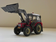 Zetor 7745 s �eln�m naklada�em Quicke