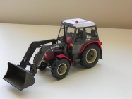 Zetor 7745 s �eln�m naklada�em Quicke