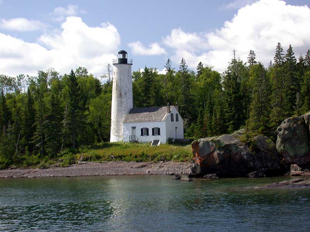 Rock Harbor lighthouse (Plná velikost v novém okně) Rock Harbor lighthouse