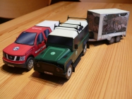 Land Rover Defender 110 s ekov�chovn�m p��v�sem / MalyStrazce.cz / 1:32