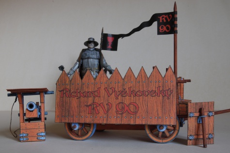 Husitský vůz, 3D úprava, projekt RV90 k 90. narozeninám R. Vyškovského Husitský vůz, 3D úprava, projekt RV90 k 90. narozeninám R. Vyškovského