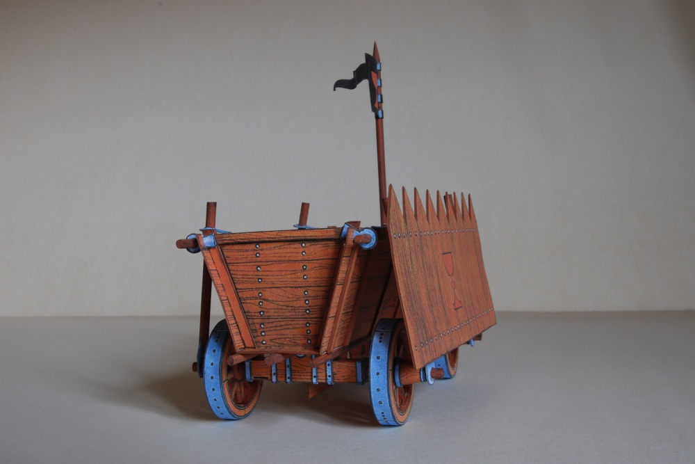 Husitský vůz, 3D úprava, projekt RV90 k 90. narozeninám R. Vyškovského (Plná velikost v novém okně) Husitský vůz, 3D úprava, projekt RV90 k 90. narozeninám R. Vyškovského